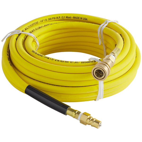 Yellow Solution Hose, 1/4in LP 300 PSI 50 Ft